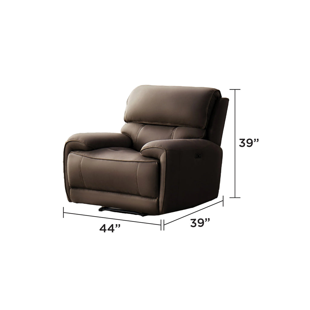 Modern reclining sofa by Meuble Divino, featuring plush cushions and a sleek design for comfortable lounging.