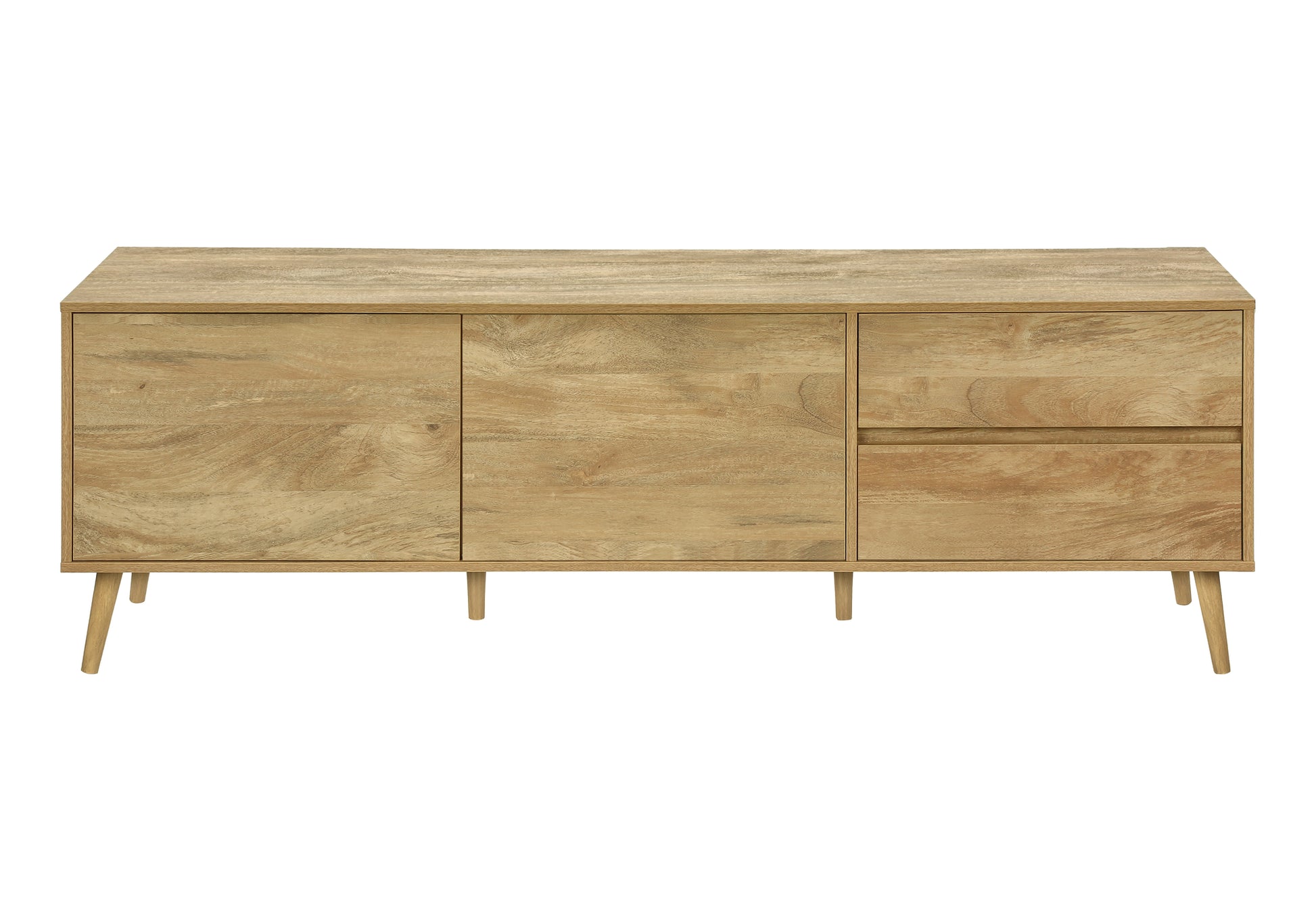 72” Mid-Century TV Stand with Storage — Walnut