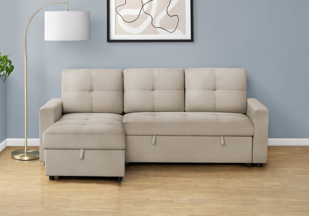 Beige sectional sofa 