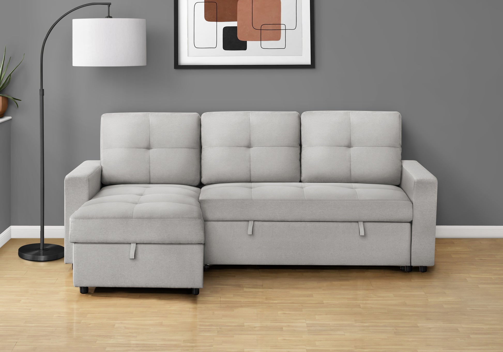 Grey sectional sofa