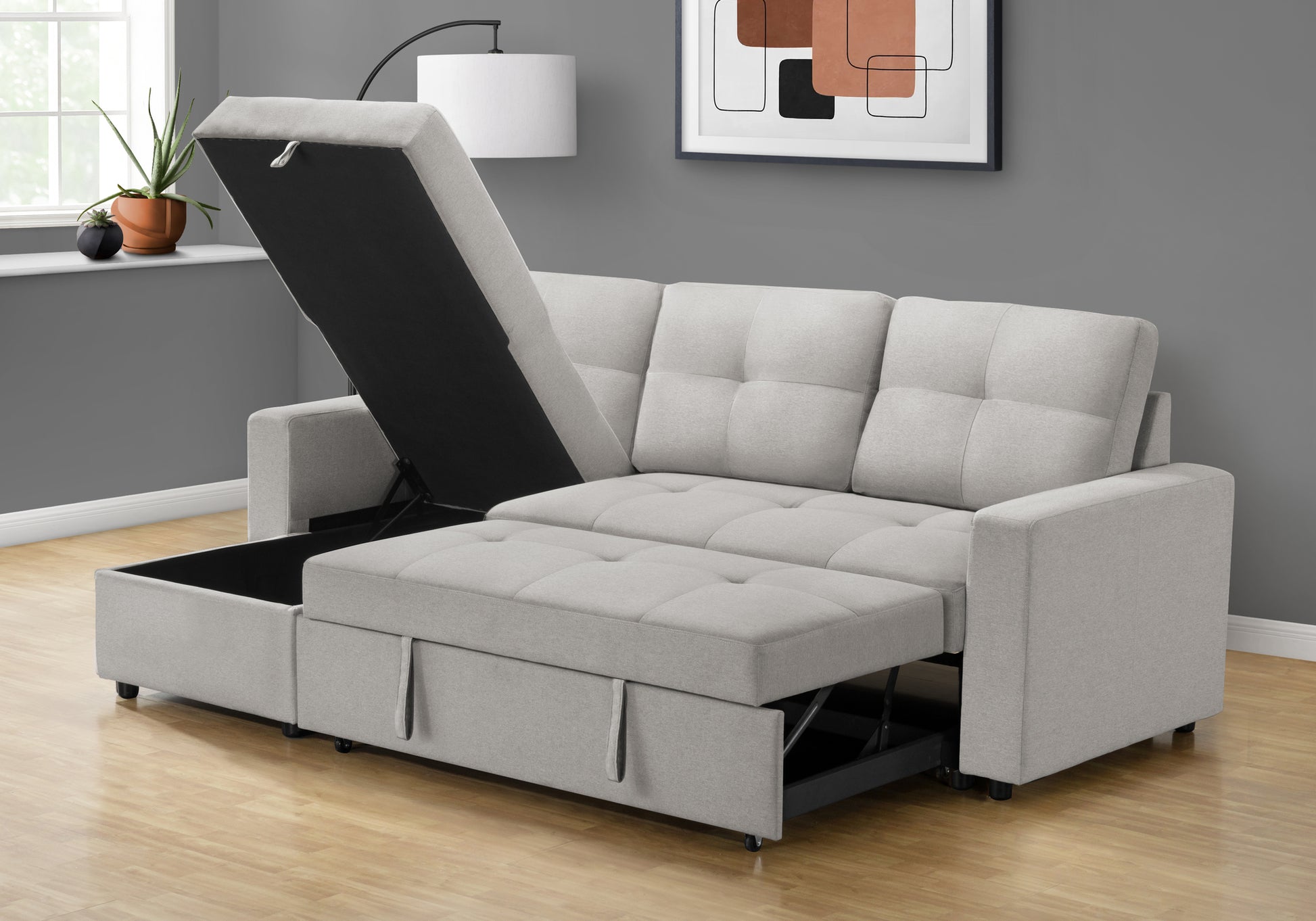 Sofa bed with storage