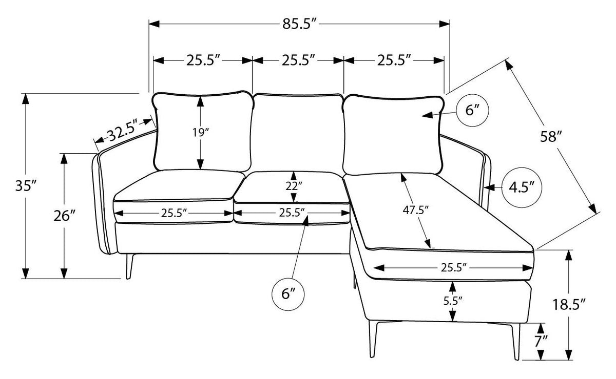 Milo reversible sofa