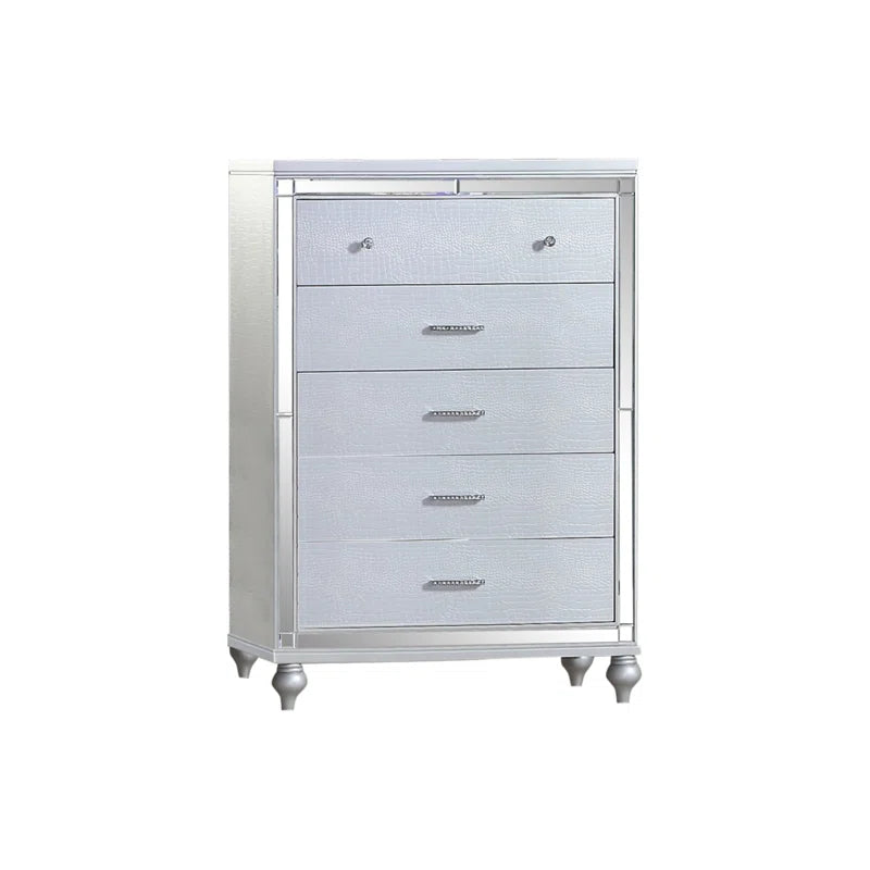 Elegant Bedroom Set King— White