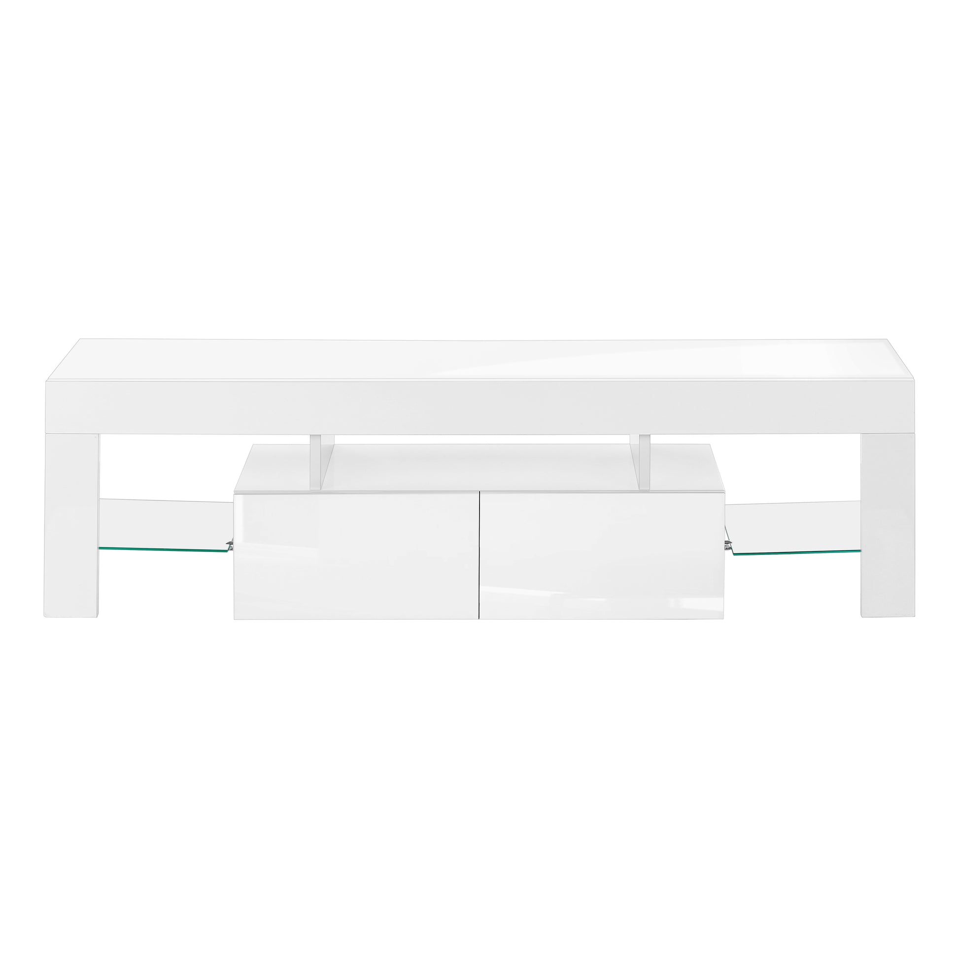 Contemporary TV stand — White