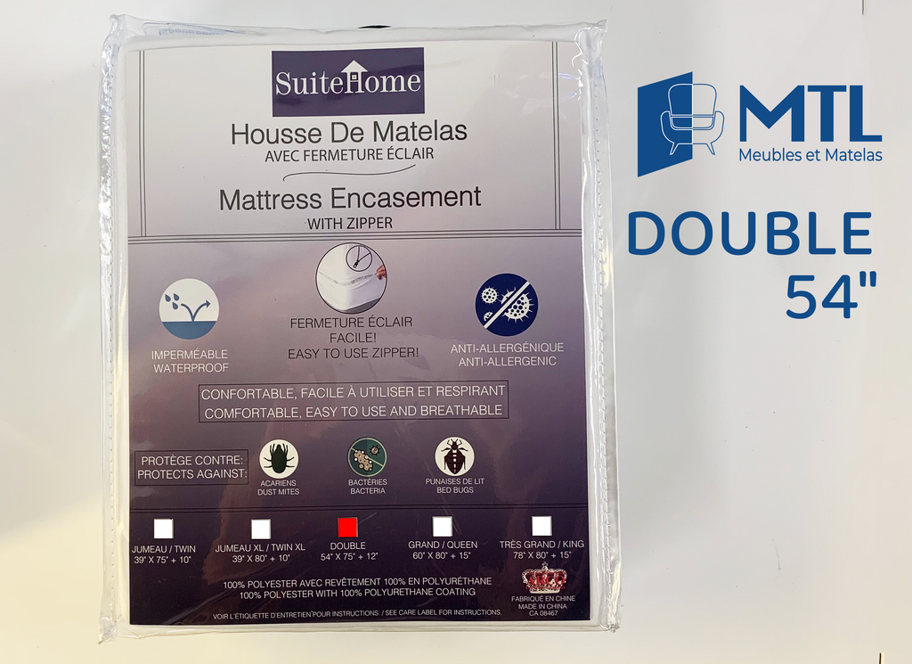 Double mattress protector cover