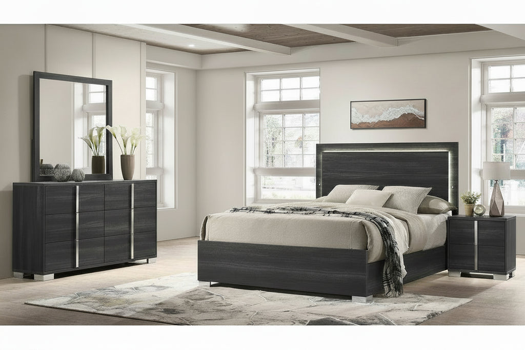 Aphro king bedroom set 4 pieces