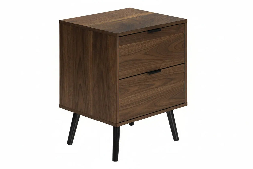 Walnut laminate finish night stand Meuble Divino