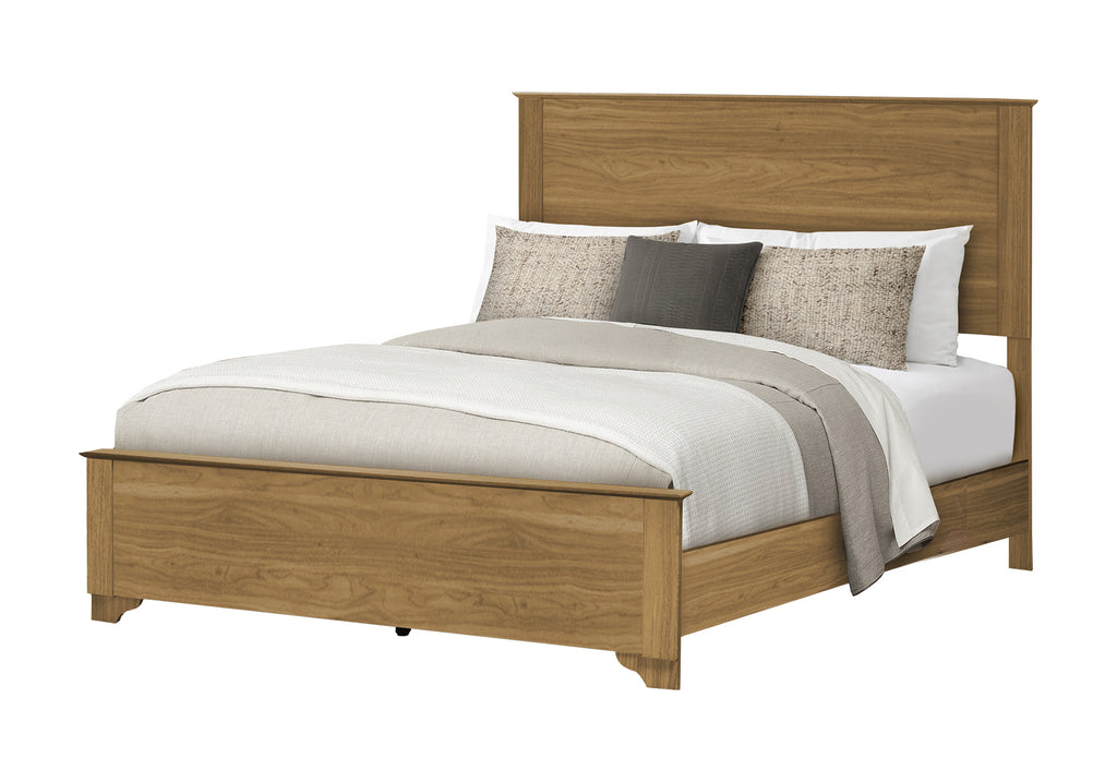 265 Queen Medium Oak Finish