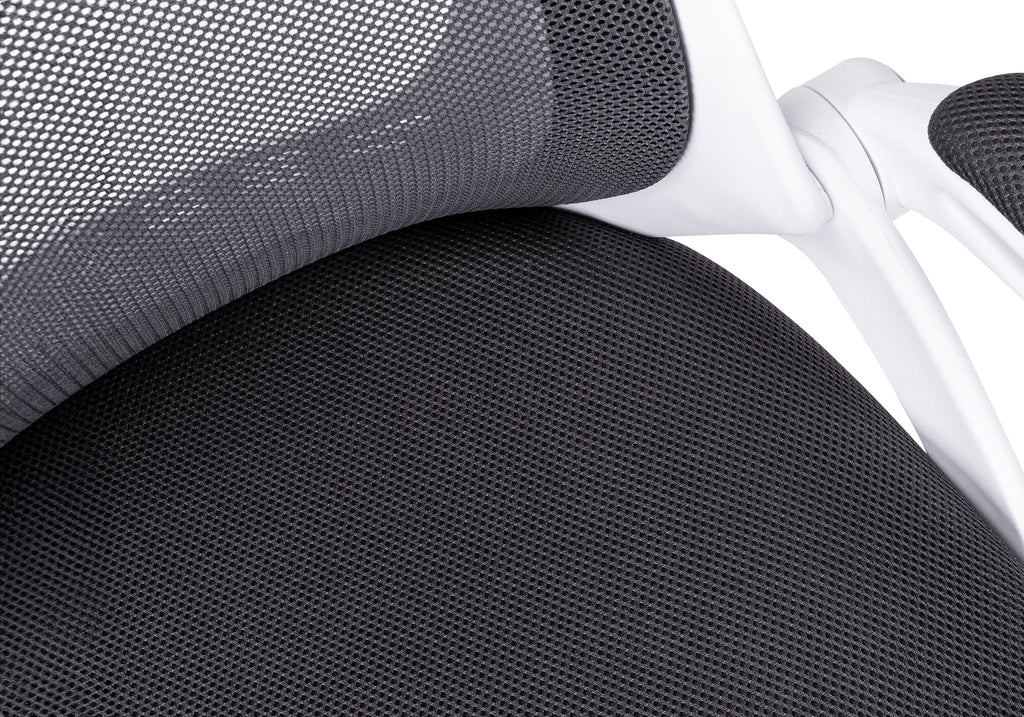 Grey Mesh High-Back Executive Office Chair