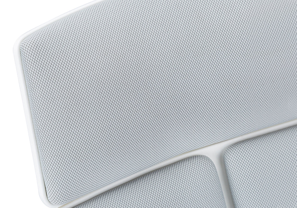 Modern Grey Fabric High-Back Executive Office Chair