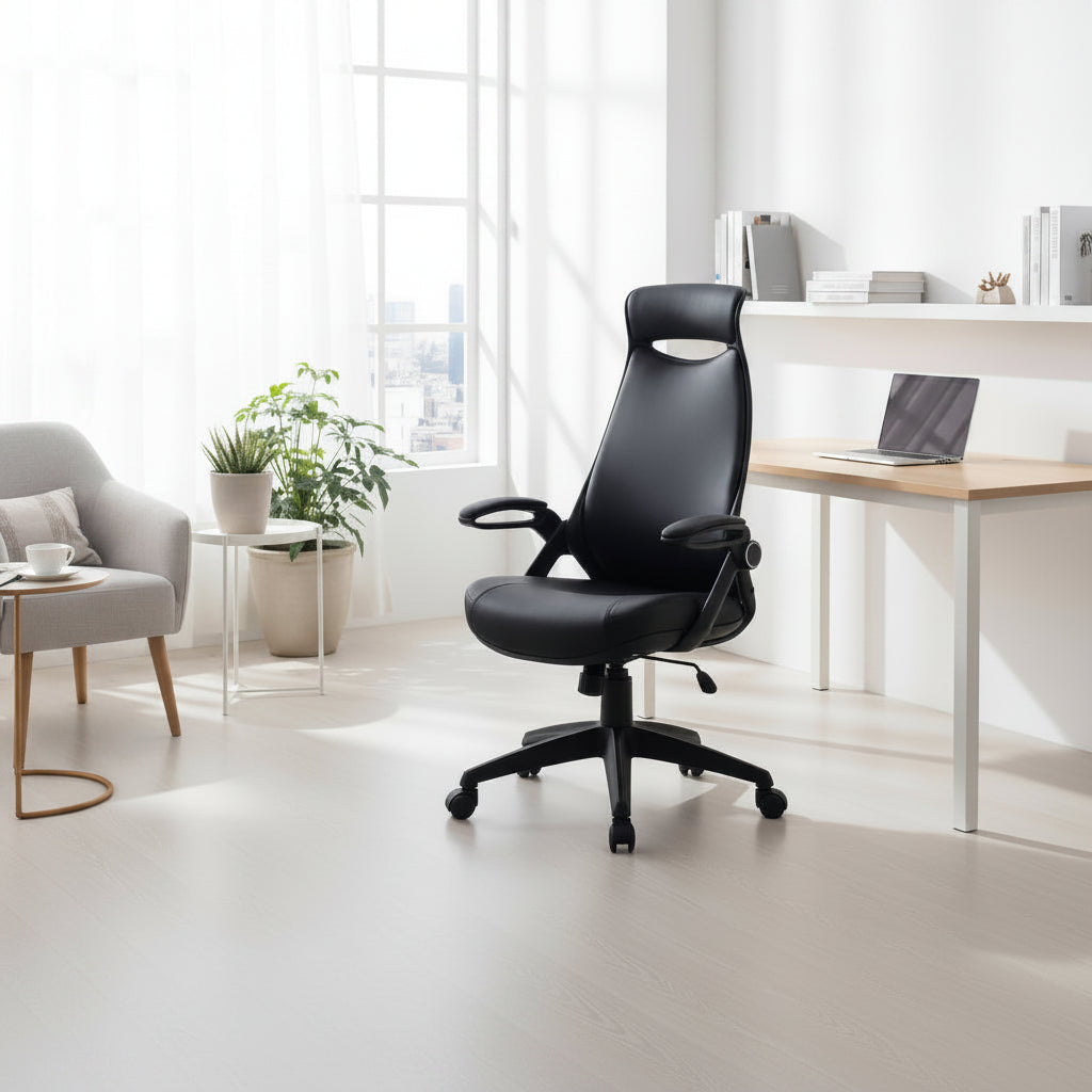 High-Back Executive Office Chair – Black