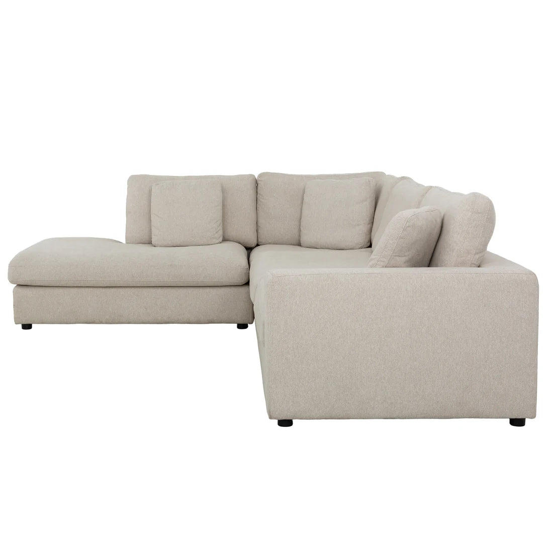 Joelle sofa by Meuble Divino featuring plush cushions and modern design in a neutral fabric, perfect for contemporary living rooms.