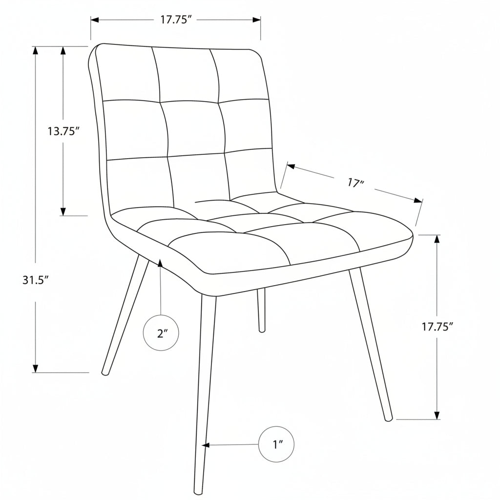 Chaises Elite en similicuir anthracite