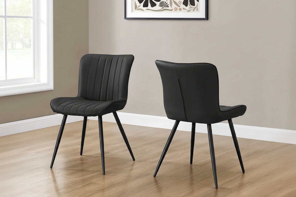 Ensemble de salle à manger moderne 5 pièces – Table taupe de 122 cm avec chaises noires