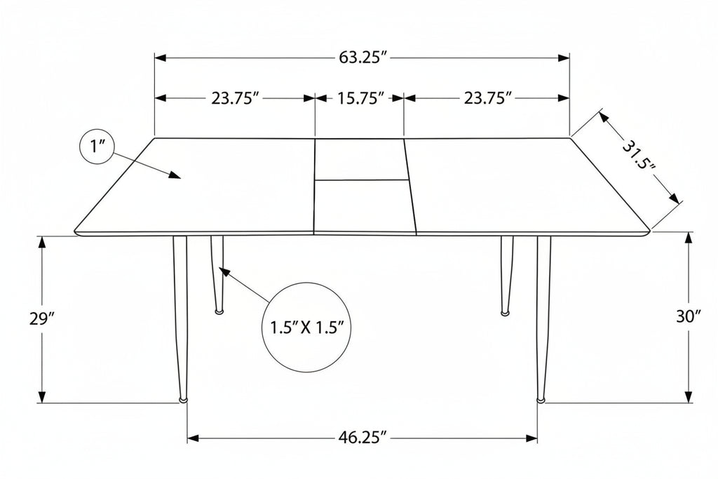 Table à manger extensible Slate
