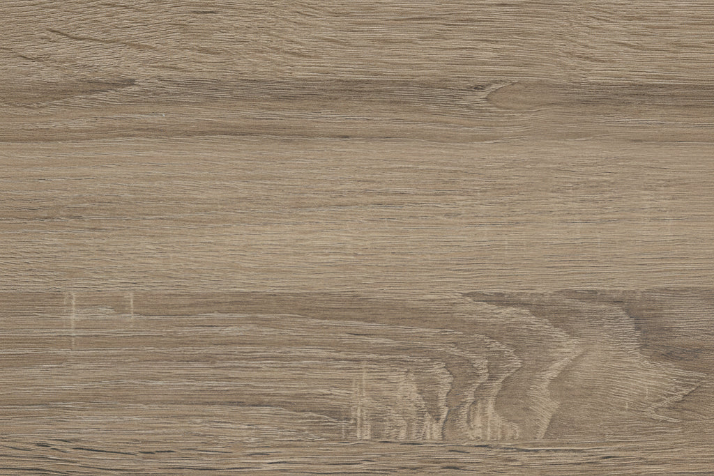 Table à manger taupe aspect bois de 60" avec pieds en métal noir