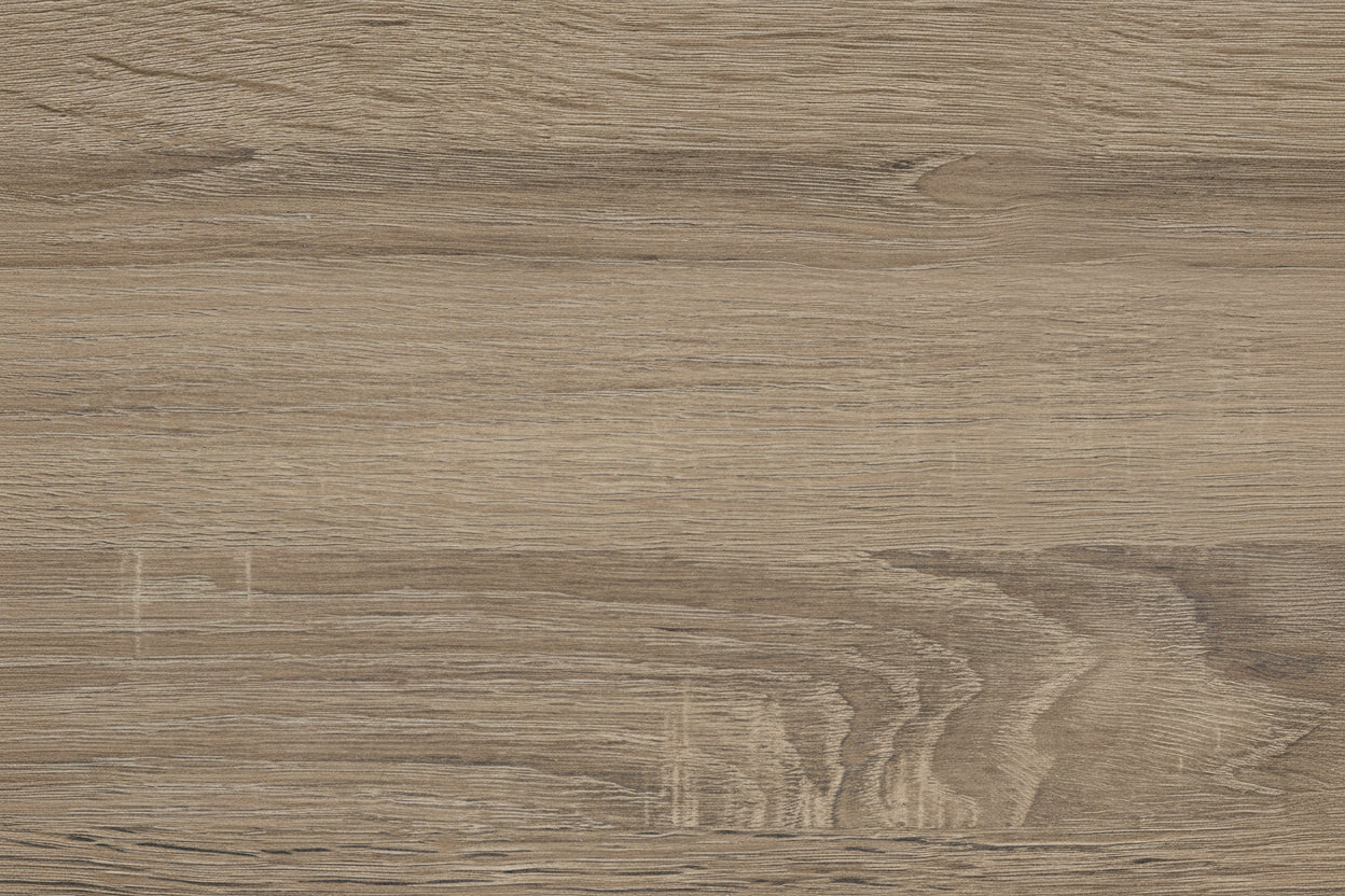 Table à manger taupe aspect bois de 60" avec pieds en métal noir