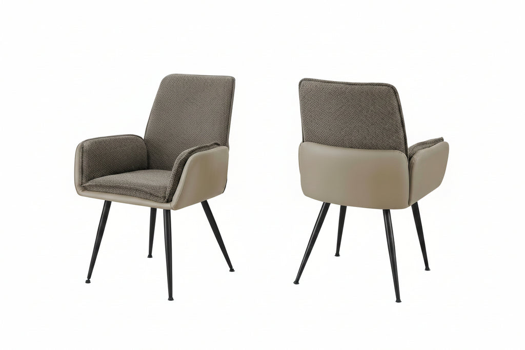 Chaises de salle à manger bicolores modernes