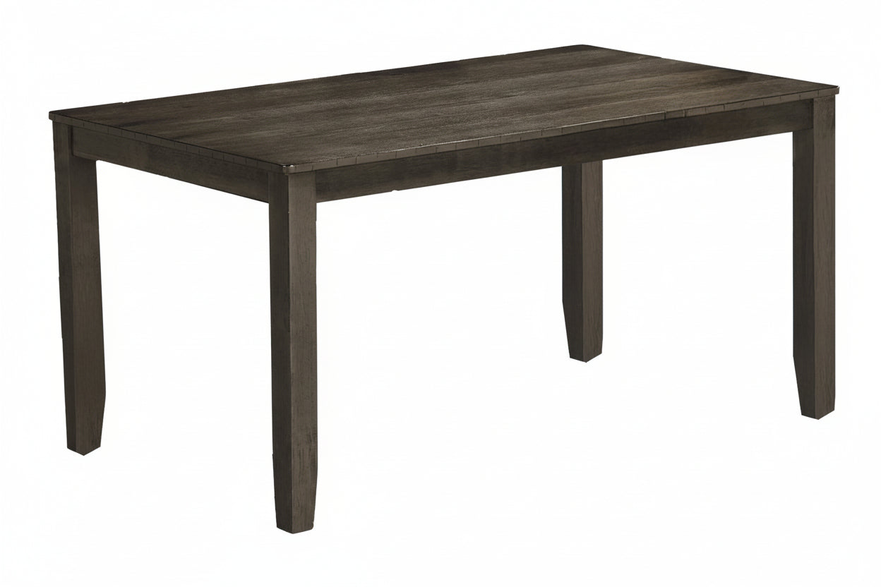 Antique grey 60-inch dining table by Meuble Divino, showcasing a sturdy wooden surface and elegant design for dining room decor.