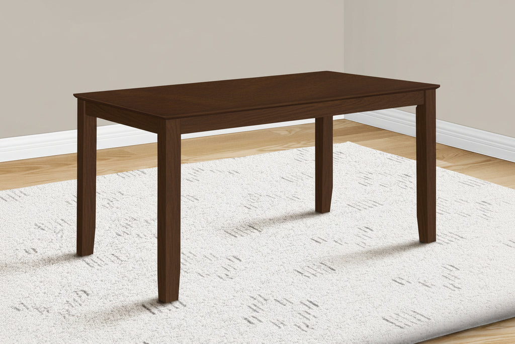 Ensemble de salle à manger 7 pièces brun – Table de 60 po avec chaises à dossier à lattes