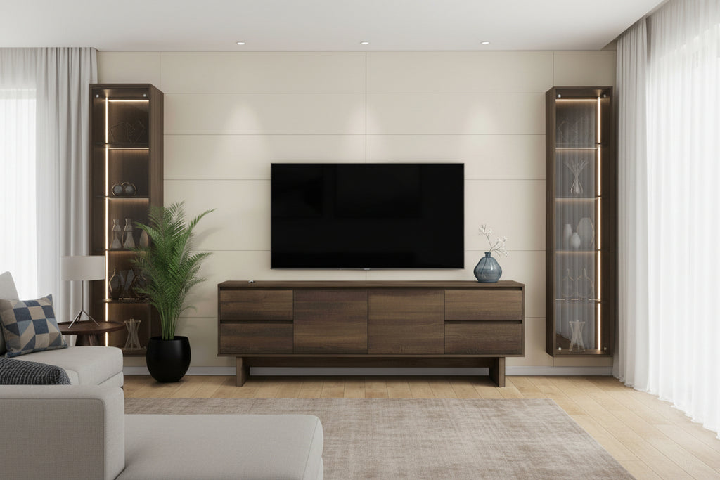 Meuble TV 183 cm Sable Wood