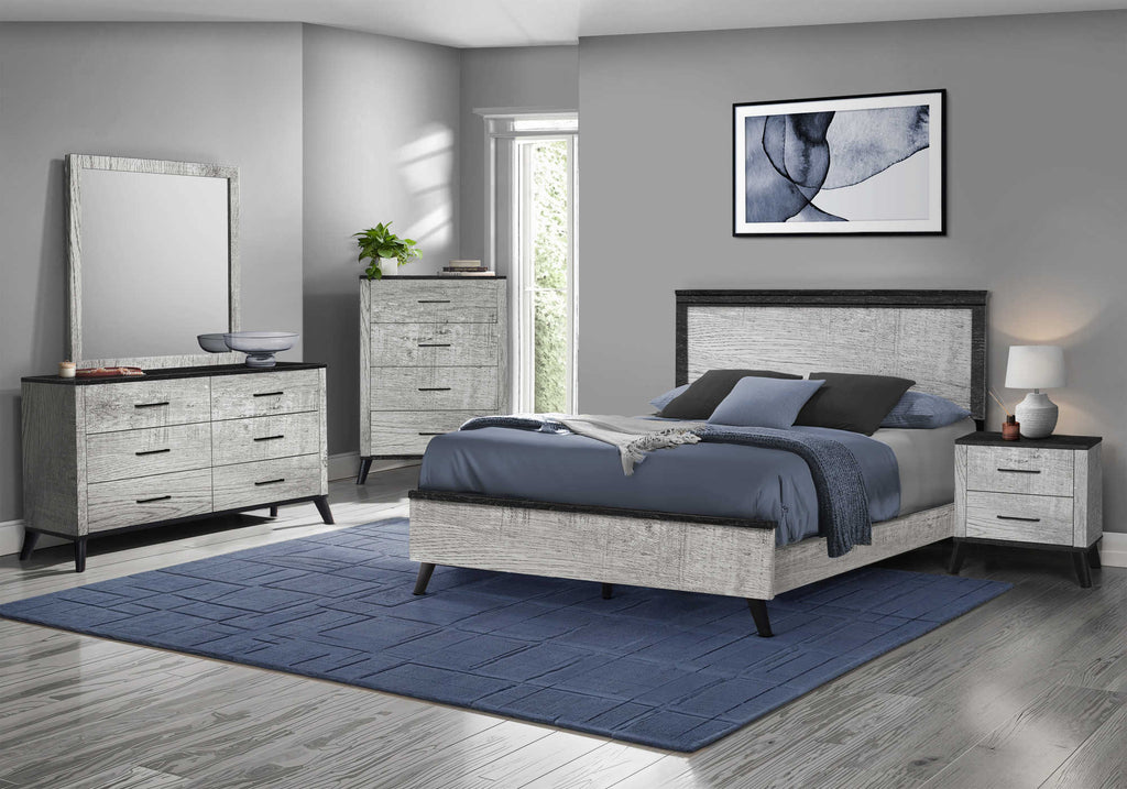 254 Queen Grey Reclaimed Wood