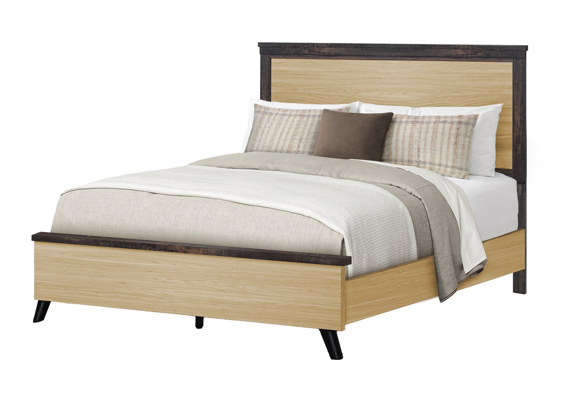 Ensemble complet 255 chêne clair Queen