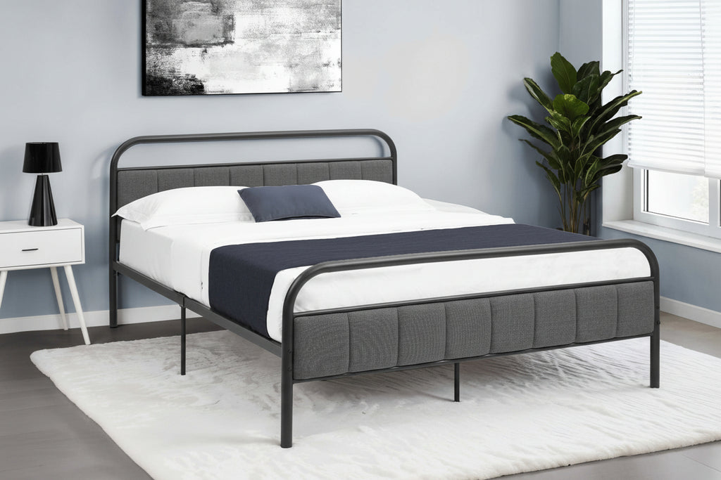Meuble Divino Tavero bed with sleek wooden frame and modern design, shown in a contemporary bedroom setting.