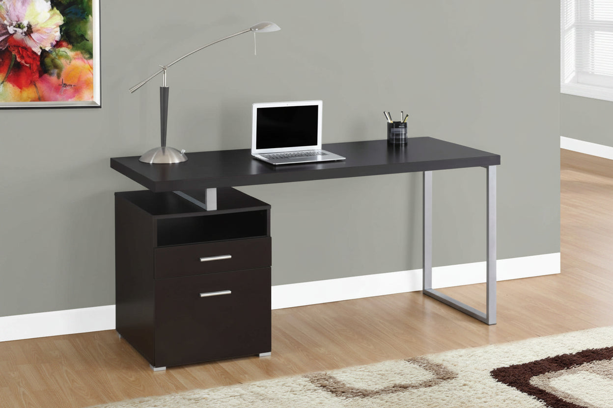 Westwood reversible computer desk with drawers