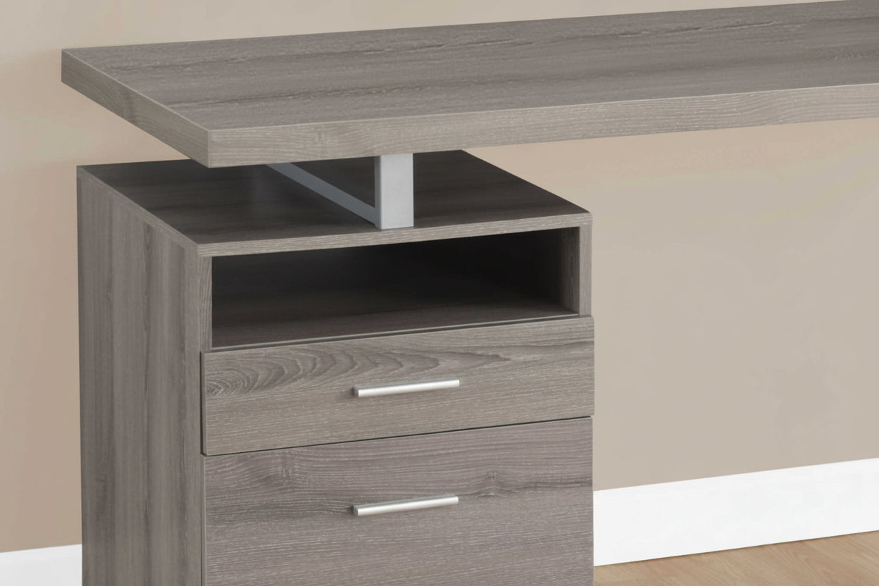 Westwood reversible computer desk with drawers
