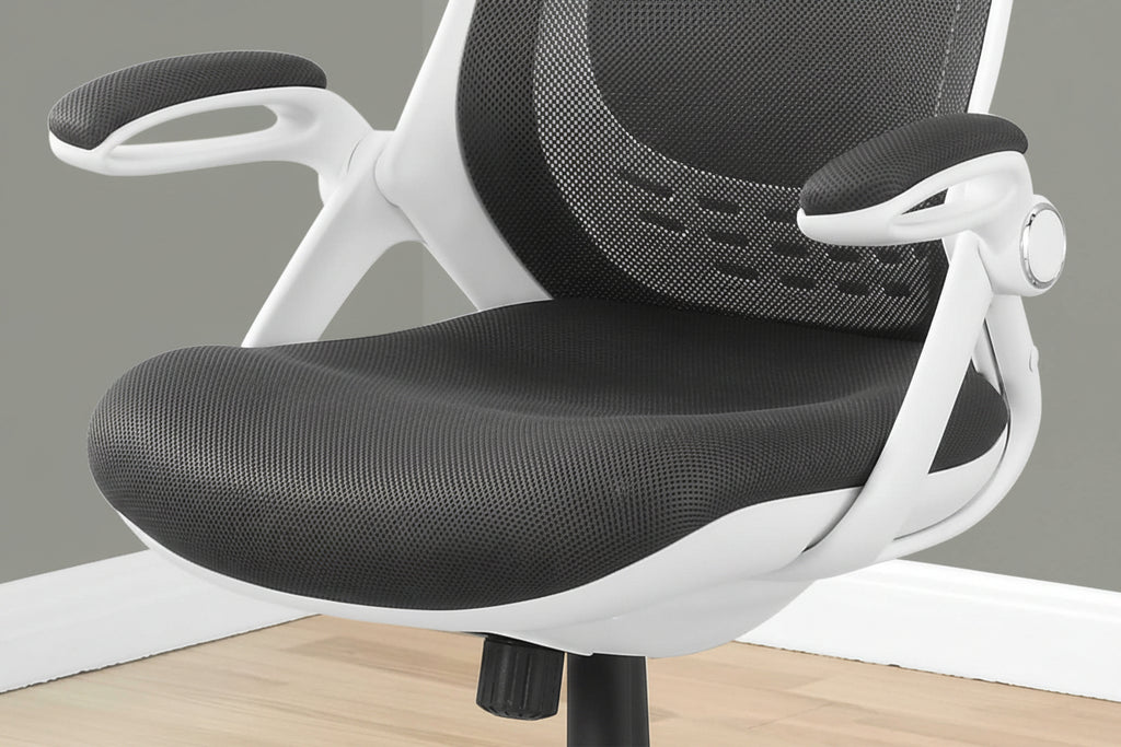 Grey Mesh High-Back Executive Office Chair