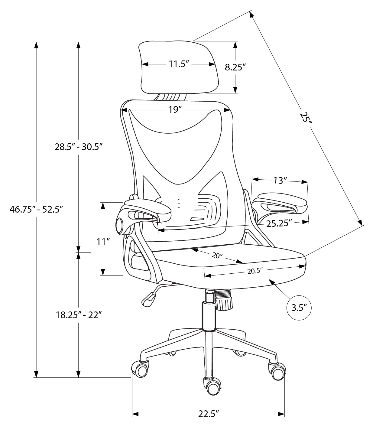Modern Ergonomic High-Back Mesh Office Chair