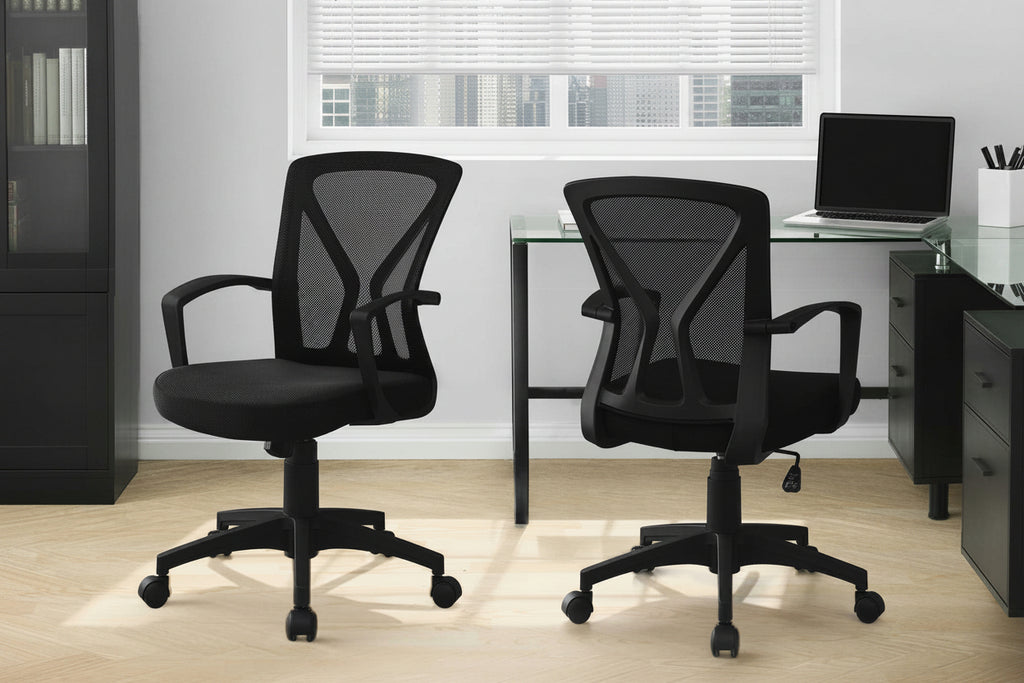 Ergonomic Mid-Back Mesh Office Chair – Black