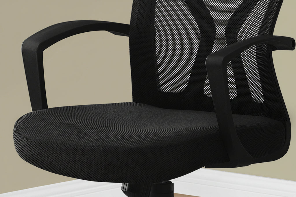 Ergonomic Mid-Back Mesh Office Chair – Black