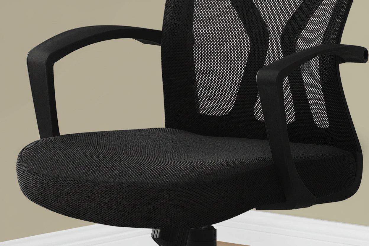 Ergonomic Mid-Back Mesh Office Chair – Black
