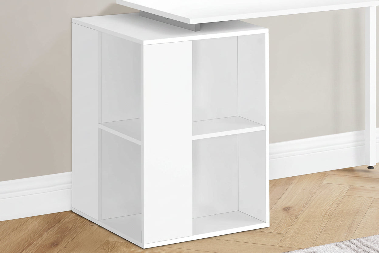 Nova Reversible Computer Desk with 8-Shelf Bookcase