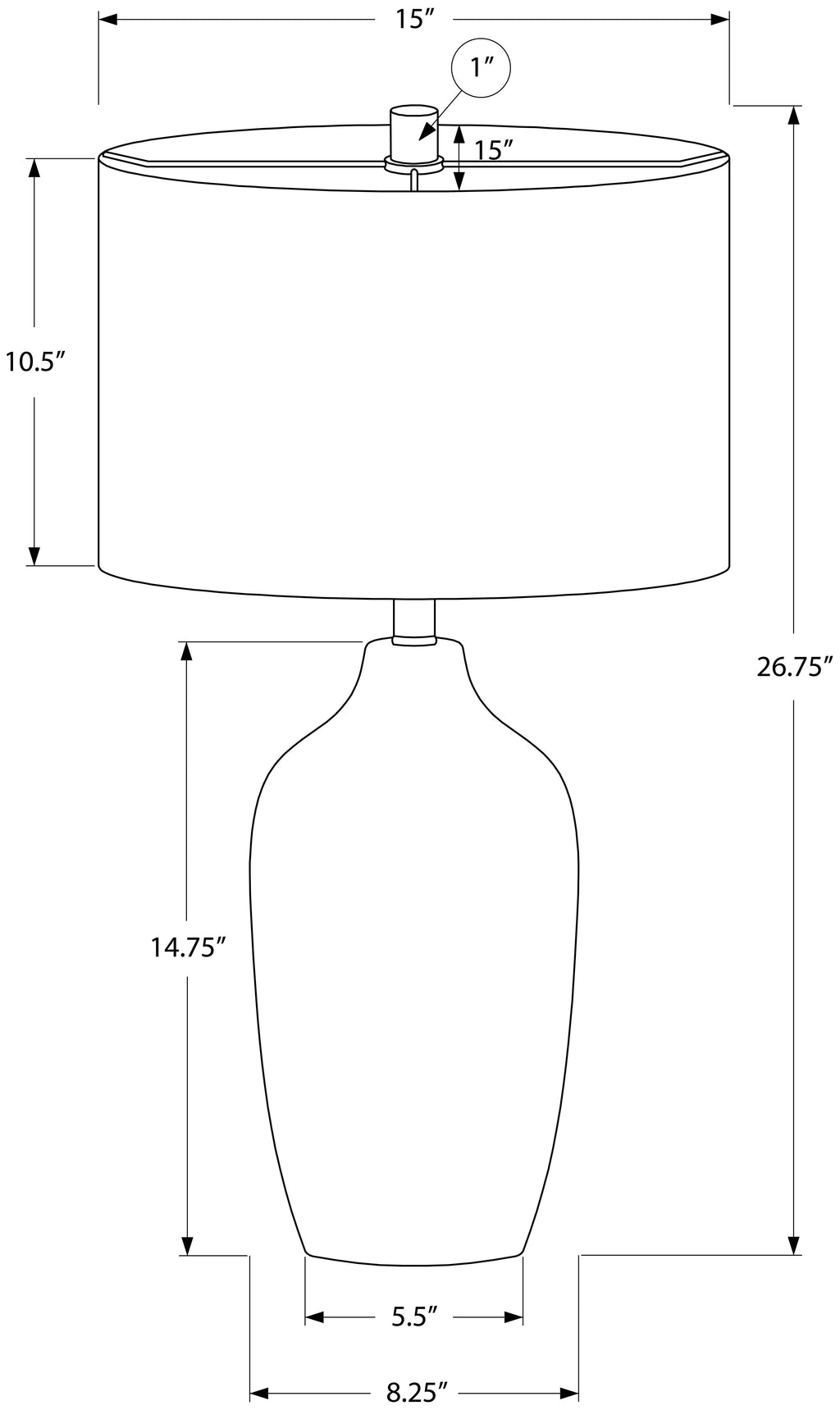 Gray ceramic table lamp with linen shade, 27-inch height, modern accessories by Meuble Divino, perfect for stylish home lighting.