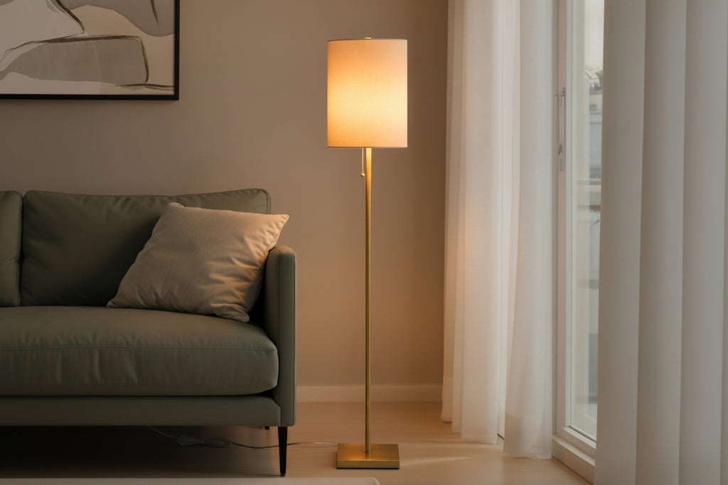 Lampadaire Aurelia en laiton