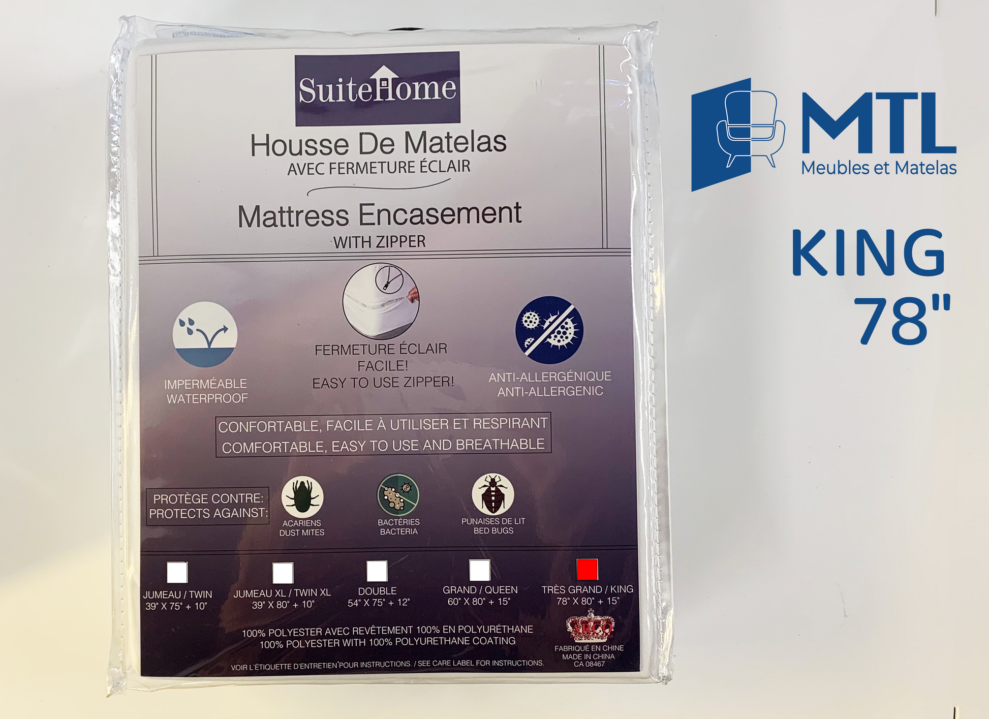 King mattress protector cover