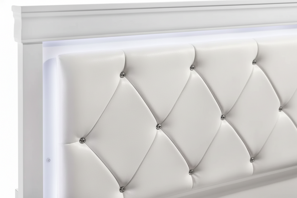 Brook Bedroom Set Queen – White 6 pieces MTL Meubles et Matelas