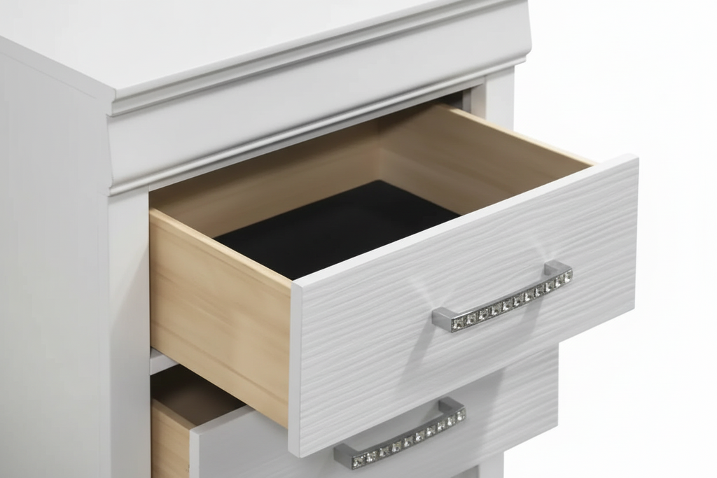 Brook Bedroom Set Queen – White 6 pieces MTL Meubles et Matelas