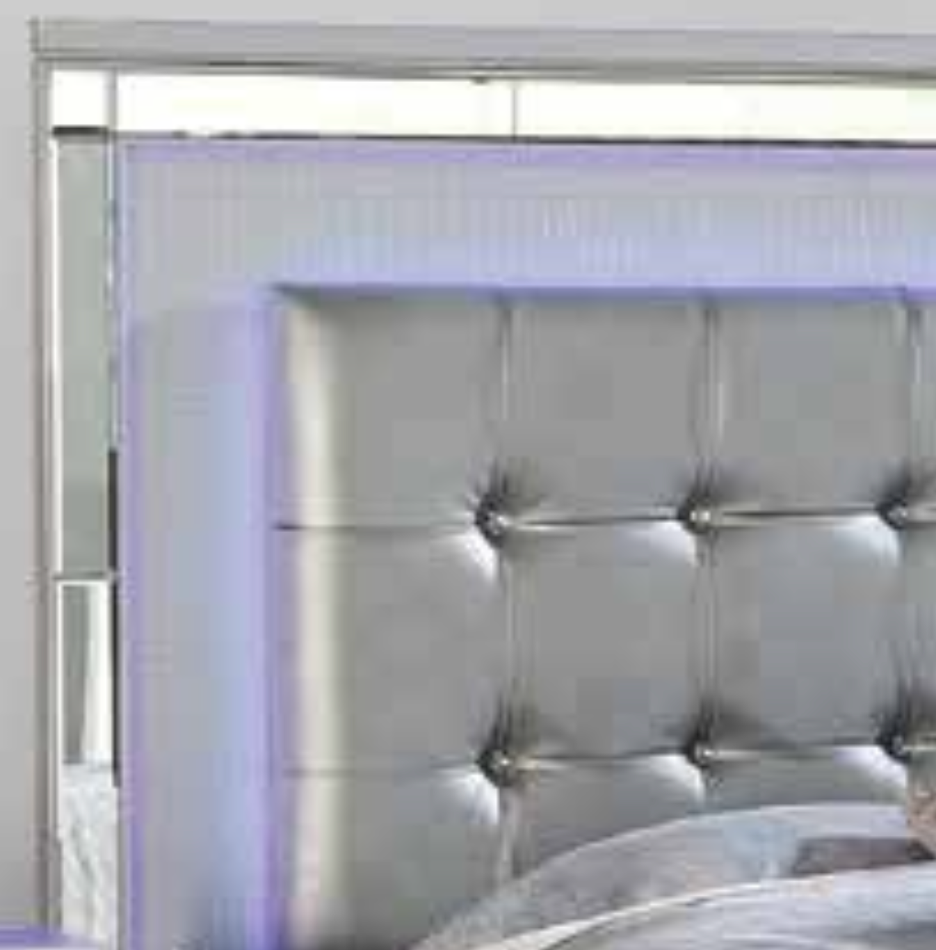Elegant Bedroom Set King – Silver