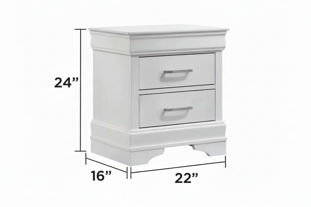 Brook Queen bedroom set 4pcs Meuble Divino
