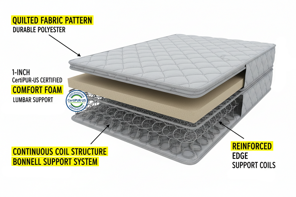 Orthotop Spring mattress single Meuble Divino