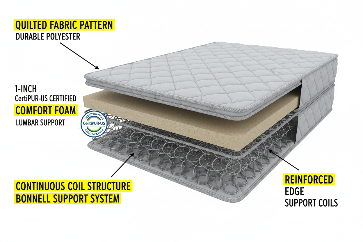 Matelas à ressorts Orthotop une place