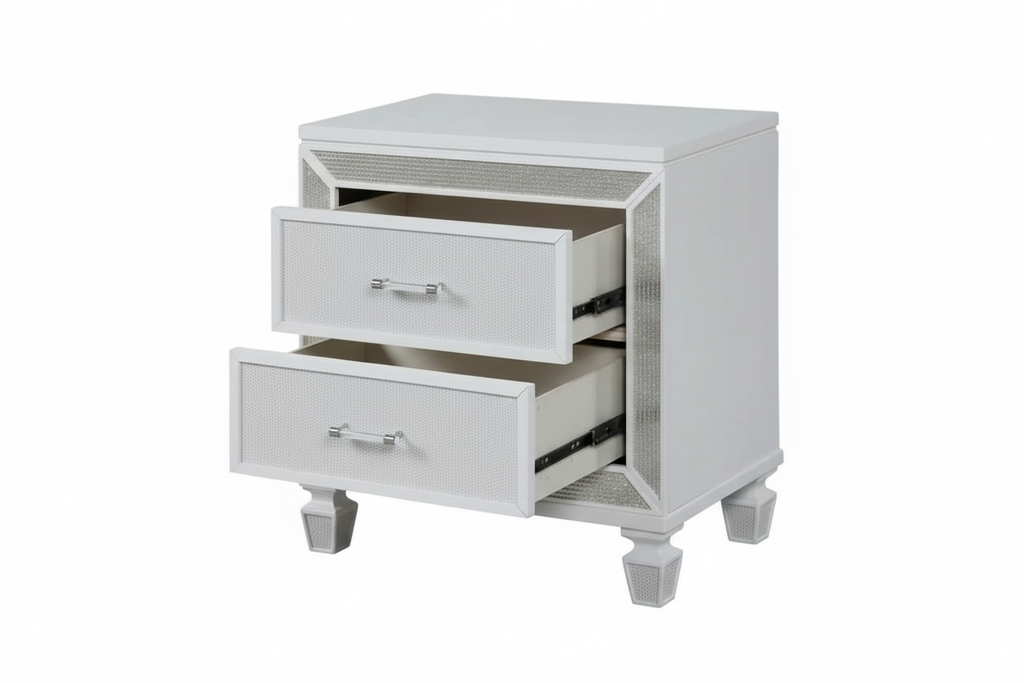 Crystal Queen Bedroom set Meuble Divino