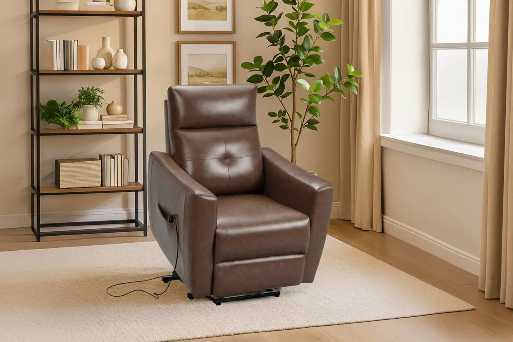 Comfort recliner sofa from Meuble Divino, designed for living room relaxation with plush cushions and a stylish, modern look.