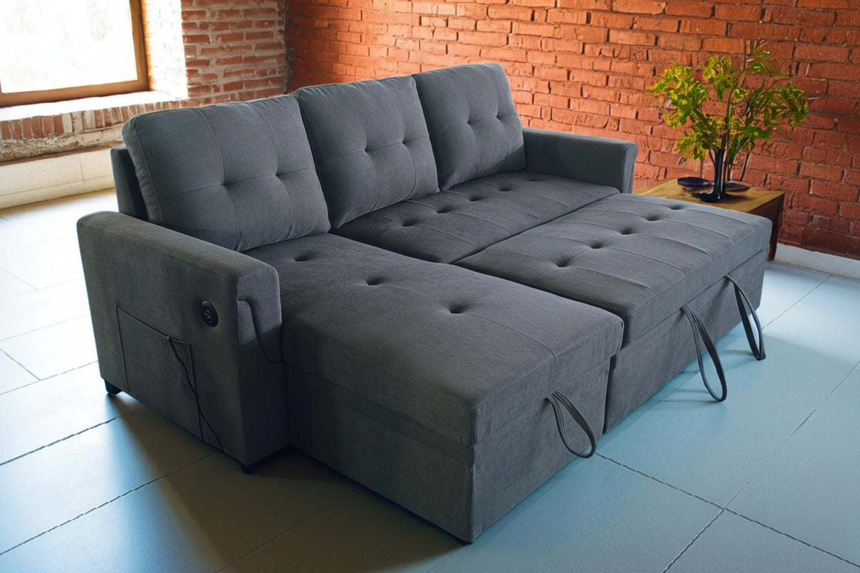 Sofa bed with storage and Usb charger