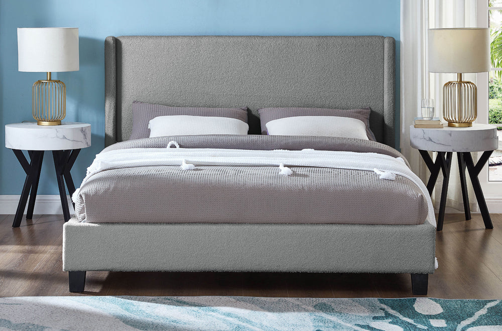 Affordable grey king bed – made in Canada