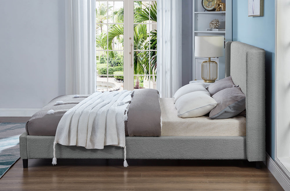 Affordable grey king bed – made in Canada